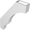 Ekena Millwork 3-in. W x 18-in. D x 24-in. H Balboa Architectural Grade PVC Knee Brace BRCP03X18X24BOA - alternate 4